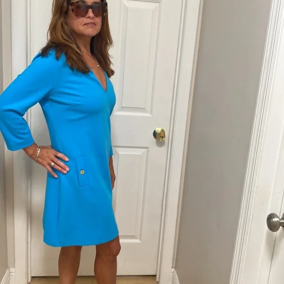 Lilly Pulitzer Dress-3/4 length sleeve size -large - Picture 1 of 14